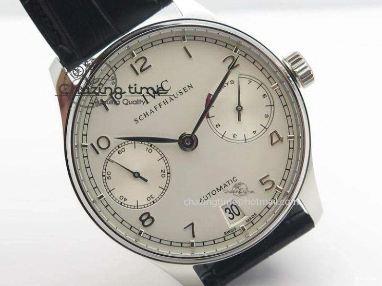 MIROTIME 0125 Bold Portuguese Real PR IW500704 ZF 1:1 Best Edition On Black Leather Strap A 7374